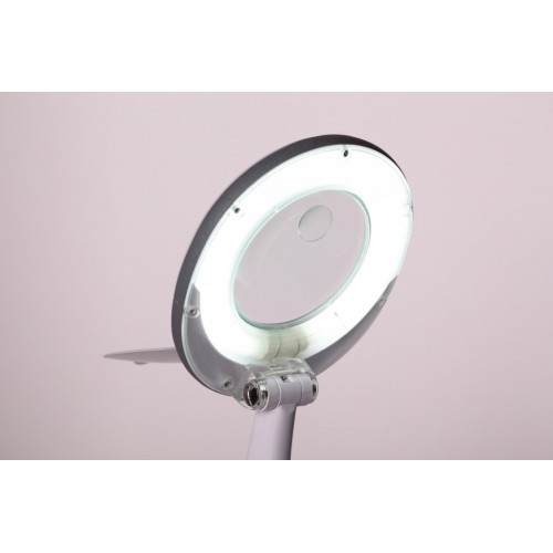 Лампа - лупа 2014R LED 3D настольная (3 диоптрии) Белая
