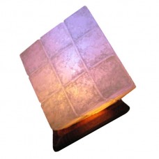 Соляной светильник Куб 9-10 кг с цветной лампочкой