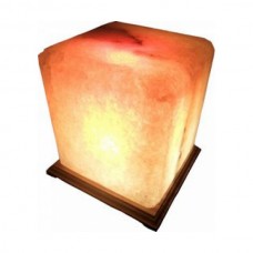 Соляной светильник Квадрат 9-10 кг с цветной лампочкой