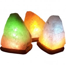 Соляной светильник Скала 4-5 кг с цветной лампочкой