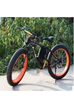 Электровелосипед LKS FATBIKE Electro Rear Drive Черно-оранжевый