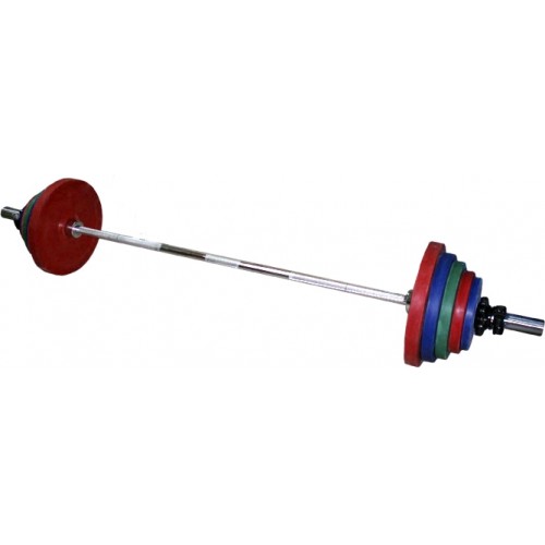 Штанга в наборе USA Style Олимпийский 100 кг D50 цветная