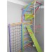 Шведская лестница модульная цветная с турником и навесными элементами 3 Енота