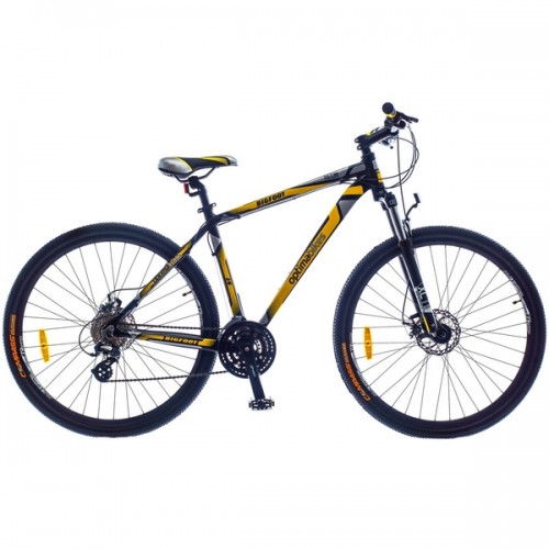Велосипед Optima 29" Bigfoot AM DD Al рама-21" черно-желтый