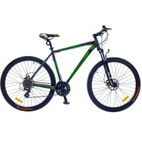 Велосипед Optima 29" Bigfoot AM Vbr Al рама-21" Серо-зеленый