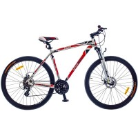 Велосипед Optima 29" Bigfoot AM Vbr Al рама-19" Бело-красный