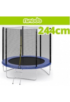 Батут Flimboo 244 см с внешней сеткой + лестница