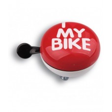Звонок Green Cycle GCB-1058S I love my bike Красный