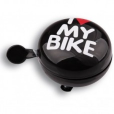 Звонок Green Cycle GCB-1058S I love my bike Черный