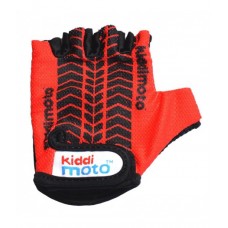 Перчатки детские Kiddi Moto Красные с рисунком протектора