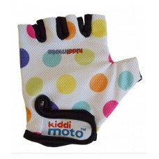 Перчатки детские Kiddi Moto Белые в цветной горошек