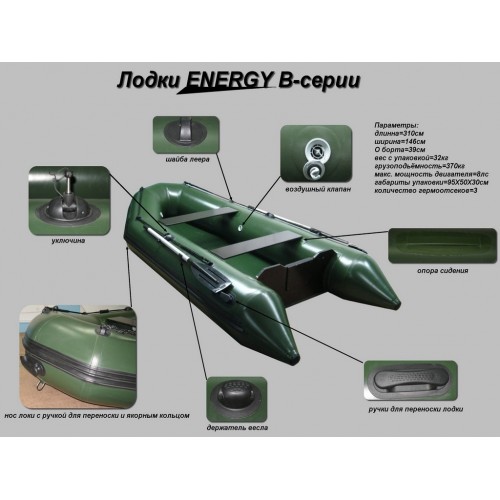 Надувная лодка Energy B-280