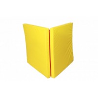 Гимнастический мат книжка 100х200х8 см Babygrai желтая/синяя/зеленая