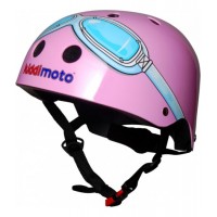 Шлем детский Kiddi Moto Розовый Очки пилота