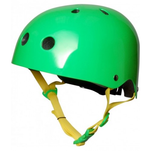 Шлем детский Kiddi Moto Неоновый зелёный