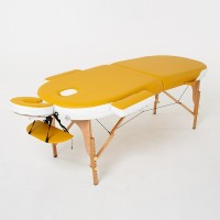 Массажный стол RelaxLine Sahara Желто-белый
