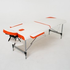 Массажный стол RelaxLine Sonata Бело-оранжевый