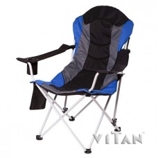 Кресло «Директор» O 19 мм сине-чёрное Vitan