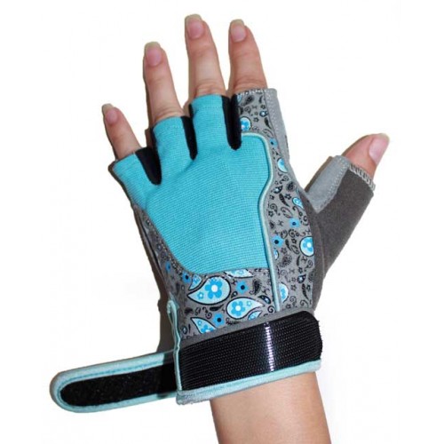 Перчатки для фитнеса женские RDX Blue L