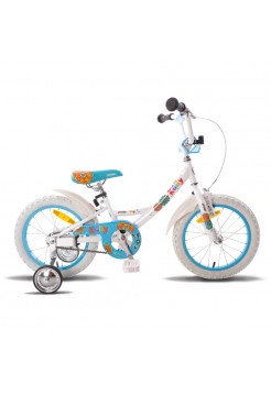 Велосипед 16" Pride Kelly 2015 бело-голубой глянцевый