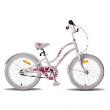 Велосипед 20" Pride ANGEL 2015 бело-розовый глянцевый