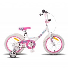 Велосипед 16" Pride Kelly 2015 бело-розовый глянцевый