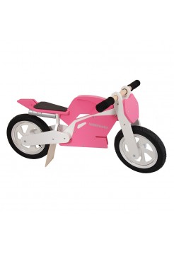 Беговел 12" Kiddy Moto Superbike Розово-белый