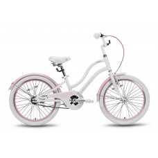 Велосипед 20" Pride Angel бело-розовый глянцевый 2016