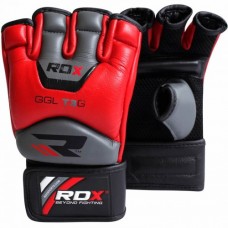 Перчатки битки RDX Leather Red S