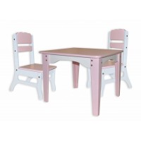 Комплект: стол и два стулья Розовый Фламинго Babygrai