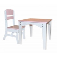 Комплект: стол и стул из сосны Бабочка Babygrai
