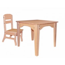 Комплект: стол и стул из бука Babygrai