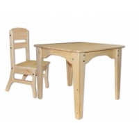 Комплект: стол и стульчик из сосны Babygrai