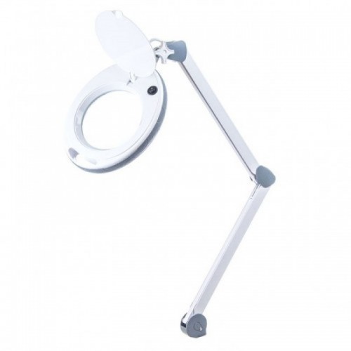 Лампа - лупа 6014 LED 3D настольная (3 диоптрии) Белая