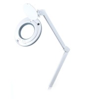 Лампа - лупа 6017-H LED 3D настольная (3 диоптрии) Белая